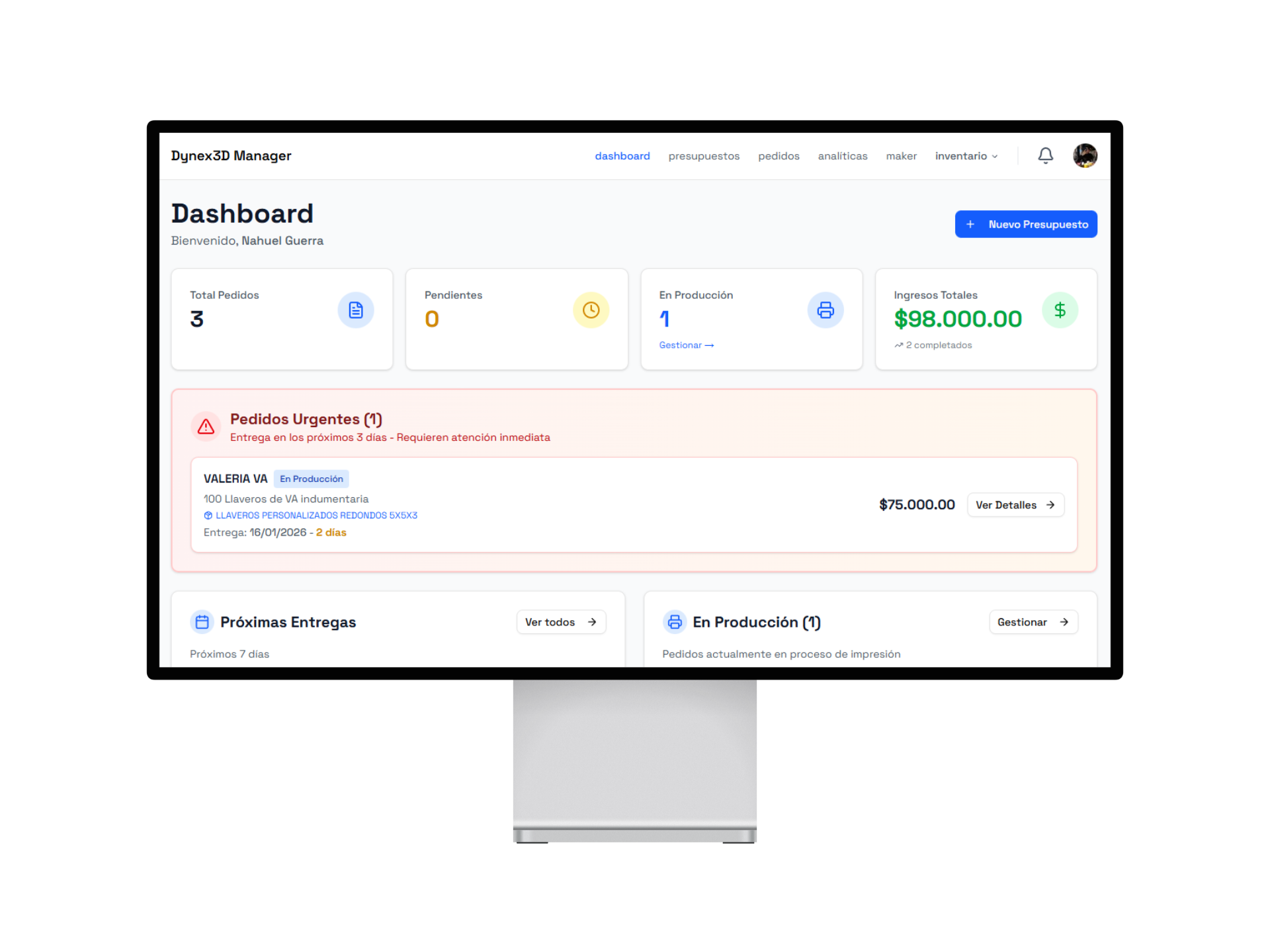 Dynex3D Manager – Software de Gestión para Impresión 3D